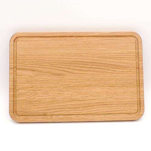 JOWE Jausenbrett aus Eiche | 1 Stk Holzbrett aus Eiche 30x20 cm | Rechteckiges Servierbrett aus Holz | Made in Austria von JOWE