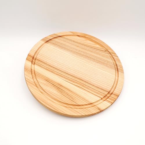 JOWE Rundes Jausenbrett aus Esche| Brotzeitbrett rund - Ø 25 cm | Frühstücksbrett gefertigt in Österreich | 1 Stk von JOWE