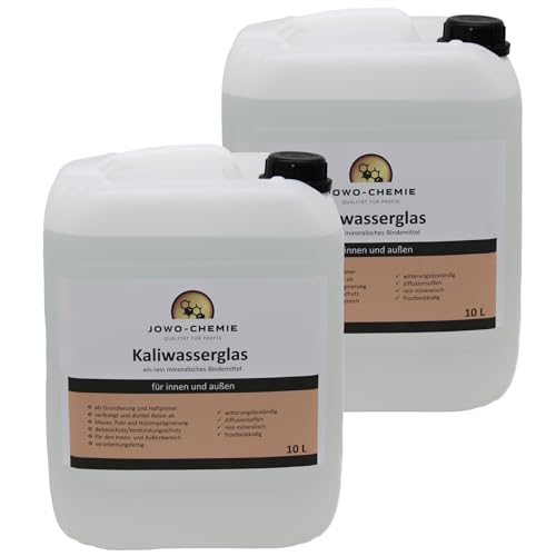 JOWO-CHEMIE Kaliwasserglas (20L) Kaliumsilikat-Lösung Bindemittel Grundierung Imprägnierung (20 Liters) von JOWO-CHEMIE