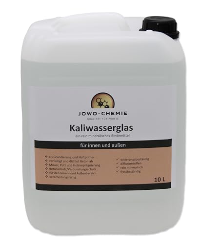 JOWO-CHEMIE Kaliwasserglas (5L) Kaliumsilikat-Lösung Bindemittel Grundierung Imprägnierung (5 Liters) von JOWO-CHEMIE
