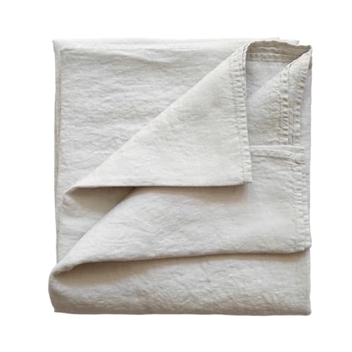 JOWOLLINA 100% Leinen Stonewashed Bettlaken Laken Tuch 140x260 cm, Steam von JOWOLLINA