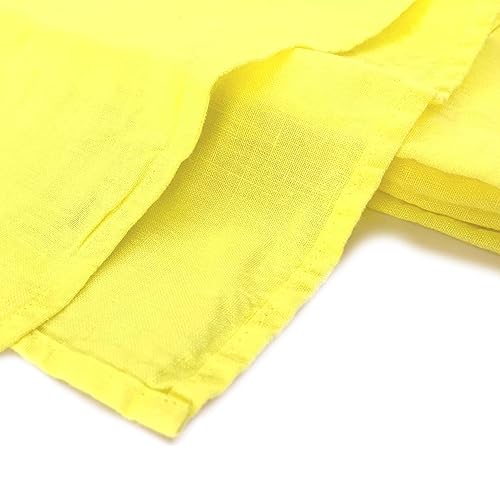 JOWOLLINA Laken Bettlaken Überwurf 100% Leinen Soft Washed Finish180 g/m2 (140x220 cm, Yellow) von JOWOLLINA