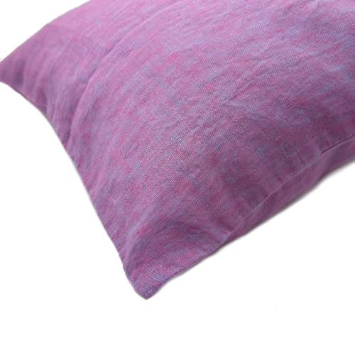 JOWOLLINA Kissenbezug Kopfkissenbezug 100% Leinen Soft Washed Finish, Melange (Elegance, 80x80 cm, 200 g/m2) von JOWOLLINA