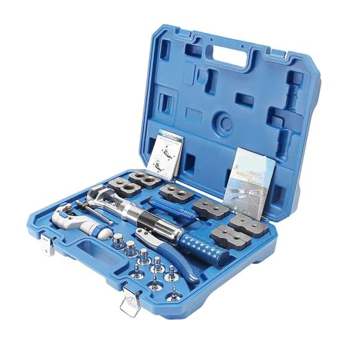 Hydraulischer Rohraufweiter-Werkzeugsatz WK-400, 7-Hebel-Hydraulik-Rohraufweiter, Rohr-Kraftstoffleitungs-Bördelwerkzeuge, HVAC-Werkzeuge, 5–22 mm Für Heimwerker von JOXLOVER