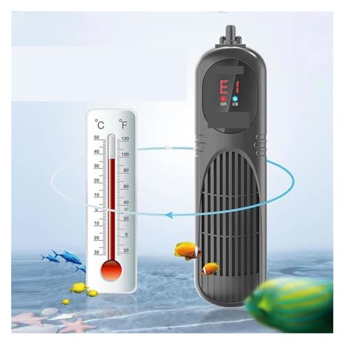 JOXLOVER Poolheizung, 1000 W Aquarium Heizung Tauch Aquarium LCD Display Smart PTC Thermostat Einstellbare Konstante Temperatur Wasser Heizstab für Badewanne, Whirlpool(800W) von JOXLOVER