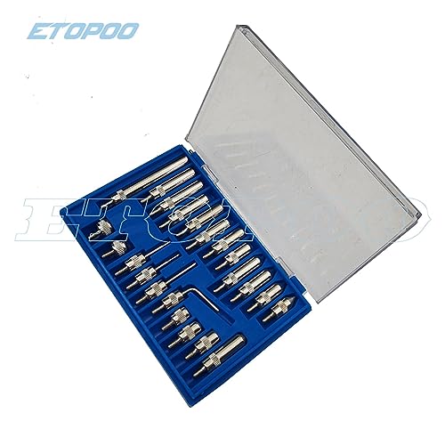Messuhr, Stoßsichere 0-1-Zoll-Messuhr 0,001 Zoll 20-mm-Zoll-Messuhr 0-1 Zoll Messuhr Mikrometer Präzisionswerkzeuge 22-teilige Spitze für 3D-Laboreinstellungen(M2.5) von JOXLOVER