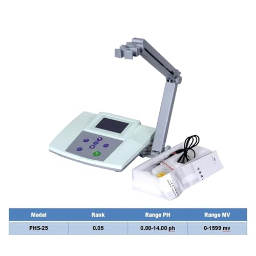 Rotationsvisometer, PHS-25 Labor Digitales pH-Messgerät Labor Digitales Tisch-Säuremessgerät PH-Messgerät Tester Phs-25 Genauigkeit 0,05 Ph Zur Viskositätsprüfung(PHS-25) von JOXLOVER