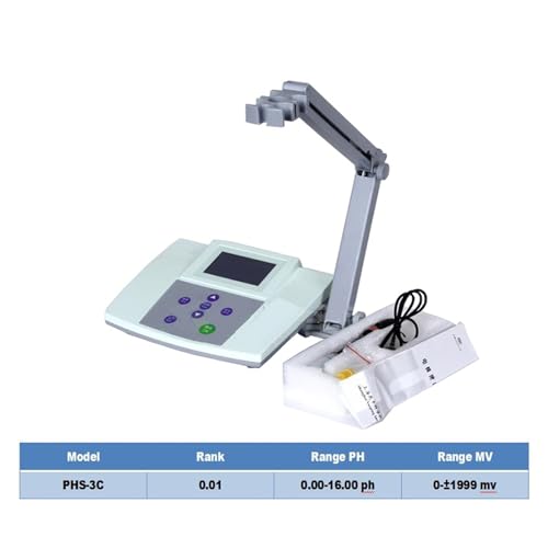 Rotationsvisometer, PHS-25 Labor Digitales pH-Messgerät Labor Digitales Tisch-Säuremessgerät PH-Messgerät Tester Phs-25 Genauigkeit 0,05 Ph Zur Viskositätsprüfung(PHS-3C) von JOXLOVER