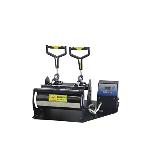 Thermaltransfer Röstbecher Maschine Kessel Digital heiße Tasse Maschine DIY Thermos Cup 22 cm Langer Untersetzer Doppelgriff Heiße Tasse Maschine von JOXLOVER