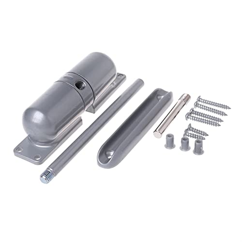 Toröffner-Set, 1 Satz einstellbare oberflächenmontierte Federtürkleiner automatisch 180 Grad nicht positioniert Türhardware 10-70 Kg Für Einfahrten(Grey) von JOXLOVER