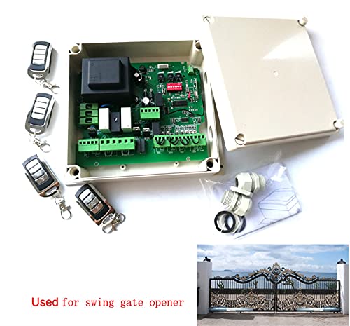 Toröffner-Set, AC. Automatische Swing Gate Opener Motor Operator Leiterplatte Elektronischer Kartensteuerung for Automatic Gate Opener Dual Für Einfahrten(Kit 4) von JOXLOVER