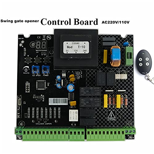 Toröffner-Set, Verwenden Sie 220 110. AC PCB Board der automatischen Doppelarme Swing Gate Opener Control Board Panel Motherboard-Karte Für Einfahrten(1 board and 1 remote) von JOXLOVER