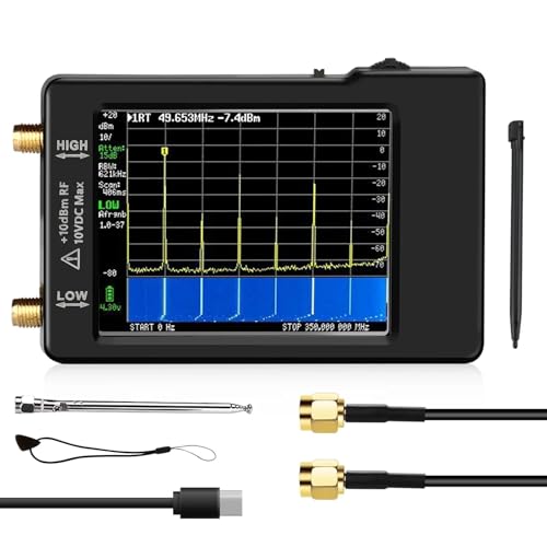 Vektornetzwerkanalysator, Tragbare kleine analysatoren, 2,8-Zoll-Display, 100 kHz bis 960 MHz, mit ESD-Schutz, Version V0.3.1_E, Analysator von JOXLOVER