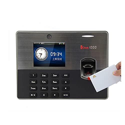 Zeituhren für Mitarbeiter kleiner Unternehmen, IClock1000 Smart Office Fingerabdruck Erkennungszeit Teilnahme Smart Terminal Mitarbeiter Gesichtsuhr Recorder Zeitbesuch für Büros, Fabriken, Hotels, Sc von JOXLOVER
