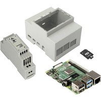 DIN-Hutschienen-Kit Pi4 Raspberry Pi® 4 b 4 gb 4 x 1.5 GHz inkl. Hutschienengehäuse, inkl. Hu - Joy-it von JOY-IT