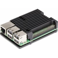Joy-it - Armor Gehäuse 'Block' für Raspberry Pi 3, Alu, schwarz von JOY-IT