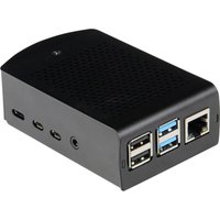 Rb-alucasep4+06 SBC-Gehäuse Passend für (Entwicklungskits): Raspberry Pi mit Befestigungslasc - Joy-it von JOY-IT