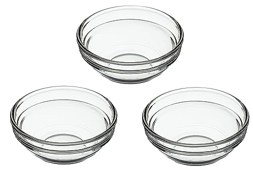 JOY STORE Saucenschalen aus Glas, 3 Stück Saucenschalen mit einem Durchmesser von 7,5 cm von JOY STORE