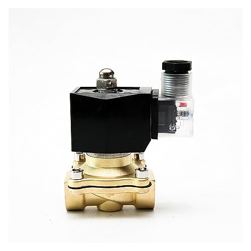 1/2" Elektromagnetventil 12V IP65 Wasserdicht Normalerweise geschlossenes Messing-Magnetventil mit LED-Leistungsanzeige, 24V 12V 220V 110V(G_220V_VITON-SEAL) von JOYALY