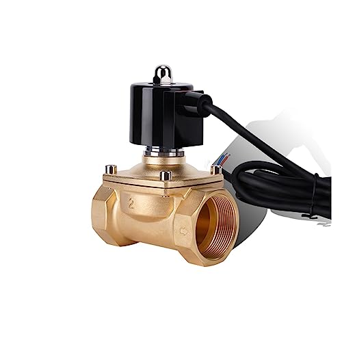 5,1 cm normalerweise geschlossenes Messing IP68 wasserdichtes Springbrunnen-Magnetventil 110 V 24 V 12 V 24 V Magnetventil für Unterwasser (G_110VAC_NBR-Dichtung) von JOYALY