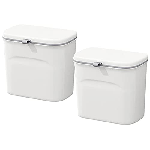JOYBOS 2er Pack Mülleimer 16 l (8 x 2) Multifunktionaler Mülleimer für Küche an Wand oder Tür montiert von JOYBOS