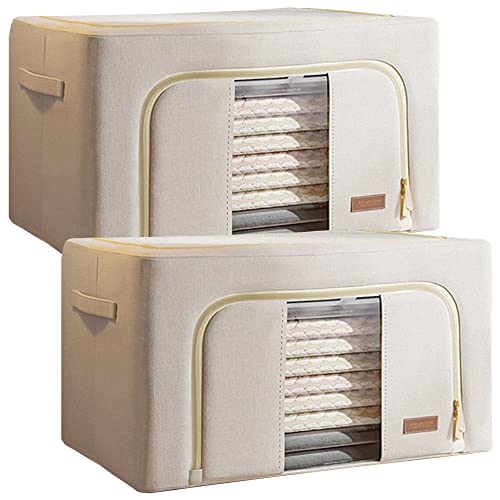 JOYBOS 2er Set Wäschebox 200 Liter (100x2) faltbar aus Textil von JOYBOS