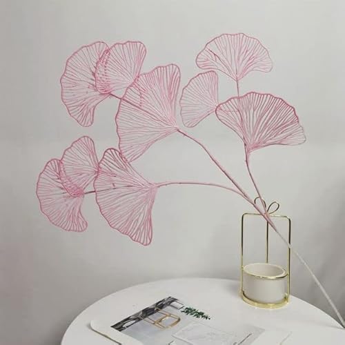 Gefälschte Hochzeit Ginkgo Blatt Blumen Zweig künstliche Ginkgo Blätter Home Shop Decor-pink von JOYDREAMDESIGN