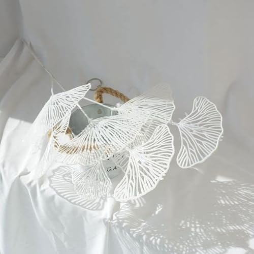 Gefälschte Hochzeit Ginkgo Blatt Blumen Zweig künstliche Ginkgo Blätter Home Shop Decor-weiß von JOYDREAMDESIGN