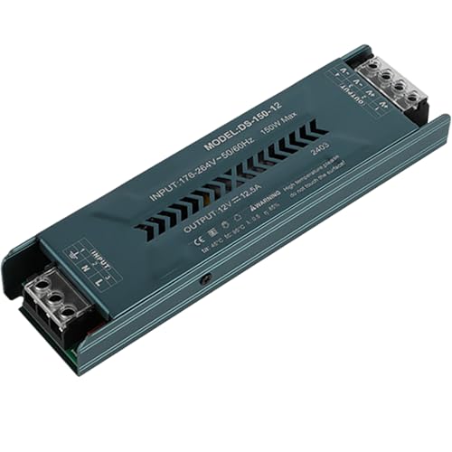 JOYELEC 150W 12V 12.5A LED Trafo Treiber Netzteil Schlankes LED-Schaltnetzteil für Heimtechnik Eingang Treiber Transformator AC230V auf DC12V Ausgang geeignet für Niederspannungs-Lichtleisten von JOYELEC