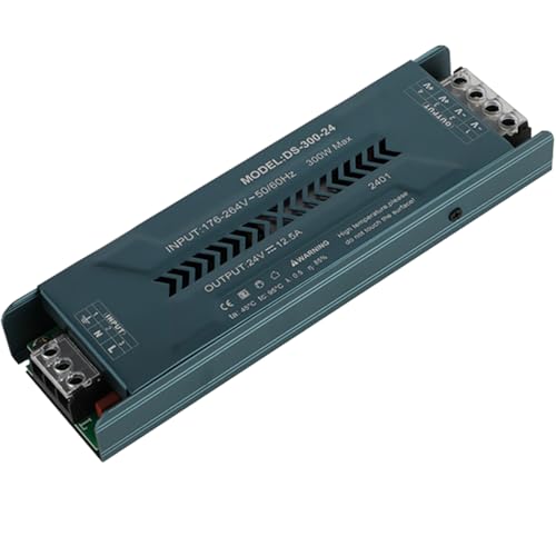JOYELEC 300w 24V 12.5A LED Trafo Treiber Netzteil Schlankes LED-Schaltnetzteil für Heimtechnik Eingang Treiber Transformator AC230V auf DC24V Ausgang geeignet für Niederspannungs-Lichtleisten von JOYELEC