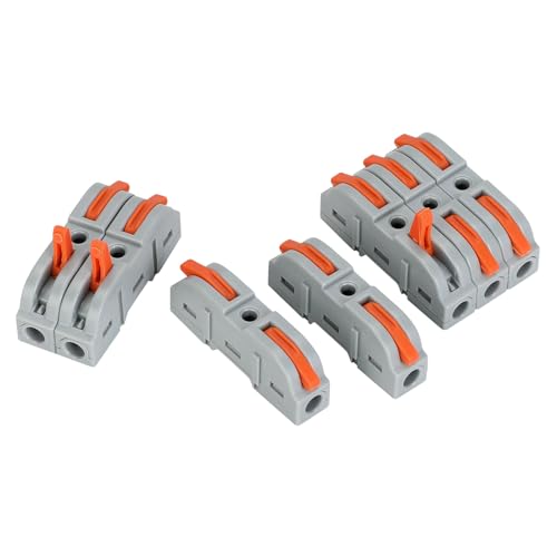 JOYELEC 36 Stück Kabelverbinder，Klemme mit Betätigungshebel，4mm² Leiter Klemme mit Hebel，Elektrische Anschlussblöcke,Frei kombinierbar Elektrische Klemmen，Verbindungsklemmen von JOYELEC