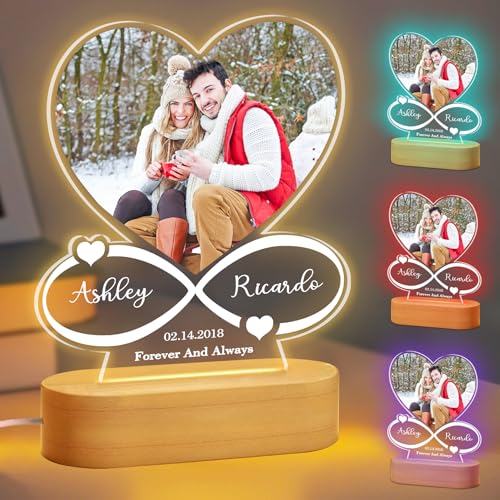 JOYENDER Personalisiert Bilderrahmen Geschenk für Freundin Frauen Acryl Herz Foto mit Leuchtsockel Jahrestagsgeschenk für Sie Ihn Romantische Valentinstagsgeschenk für Paare Couple Frau Geburtstag JOYENDER Personalisiert Bilderrahmen Geschenk für Freundin Frauen Acryl Herz Foto mit Leuchtsockel Jahrestagsgeschenk für Sie Ihn Romantische Valentinstagsgeschenk für Paare Couple Frau Geburtstag von JOYENDER