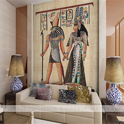 Tapeten Wandbild Aufkleberbenutzerdefinierte Fototapete Wohnzimmer Sofa Tv Hintergrundbild Persönlichkeit Restaurant Großes Wandbild Ägypten Tapete Wandbild von JOYIELD