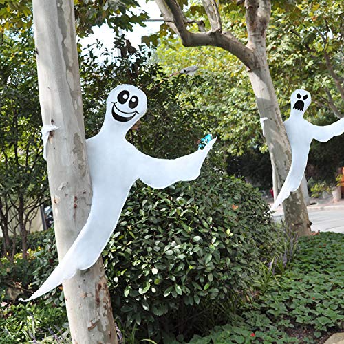 JOYIN 134cm Halloween biegsame Baum Wickeln Geist (2 Pack) für Halloween-Dekoration im Freien, Rasen Dekoration, Baum, Pilar Dekorationen, Ghost Party Supplies von JOYIN