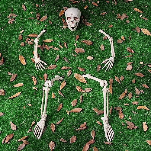 JOYIN lebensgroßes Skelett „Groundbreaker“, Skelettpfähle für Halloween, Garten-/Outdoor-Dekorationen von JOYIN