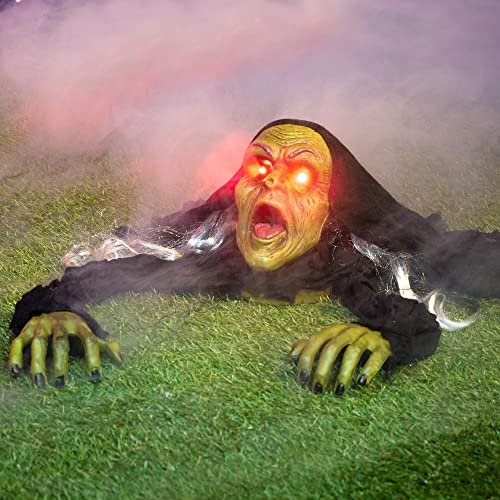 Joyin Halloween-Dekoration Bodendurchbrecher-Zombie mit Geräusch und blinkenden Augen als Hofdekorationen von JOYIN