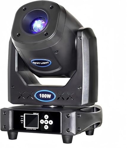 100W Moving Head LED Strahler Bühnenlicht Partylicht mit 6 Rotierende und 7 Statische Gobos und 8 Farben 5 Prisma Lichteffekte DMX512 DJ Licht Stage Strobe für DJ Bar Club Disco Hochzeit Party 100W Moving Head LED Strahler Bühnenlicht Partylicht mit 6 Rotierende und 7 Statische Gobos und 8 Farben 5 Prisma Lichteffekte DMX512 DJ Licht Stage Strobe für DJ Bar Club Disco Hochzeit Party von JOYINLED