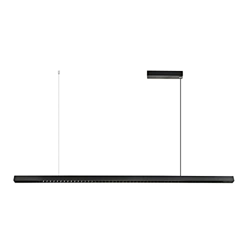 JOYINLED 100CM LED Hand Sensing hängelampe schwarz - hängelampe esstisch 36W Höhenverstellbar mit Hängeleuchte Linear Design für Esszimmer Wohnzimmer Büro (4000K Hand Sensing, ohne Fernbedienung) von JOYINLED