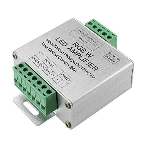 JOYLIT 288W RGBW LED Verstärker Controller 4 Kanäle Daten Signal Repeater 4x6A DC12V/24V für RGBW LED Streifen Licht JOYLIT 288W RGBW LED Verstärker Controller 4 Kanäle Daten Signal Repeater 4x6A DC12V/24V für RGBW LED Streifen Licht von JOYLIT