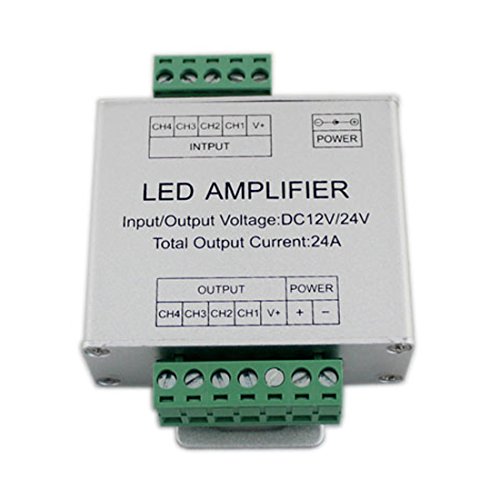 JOYLIT 4 Kanäle Daten Signal Repeater 288W 12V 24V LED RGBW Verstärker Controller für 3528/5050 SMD RGBW LED Strip von JOYLIT
