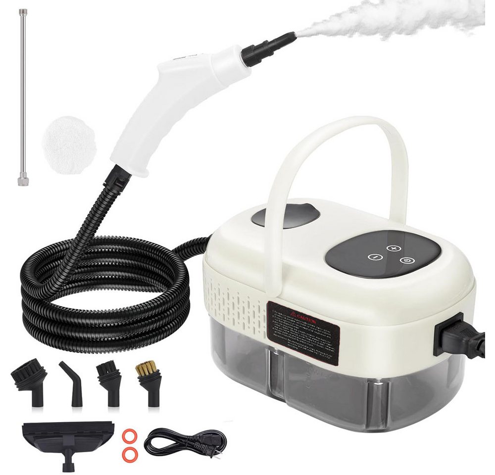 JOYOLEDER Dampfreiniger 6 Einstellbar Geschwindigkeiten, 1100ml Tank 2500 W, Dampfbese Cleaner Handdampfreiniger von JOYOLEDER
