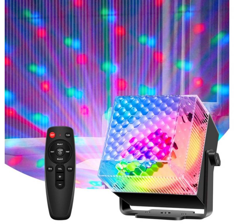 JOYOLEDER Discolicht LED DJ Party Licht, mit Fernbedienung LED fest integriert, vier Beleuchtungsmodi von JOYOLEDER