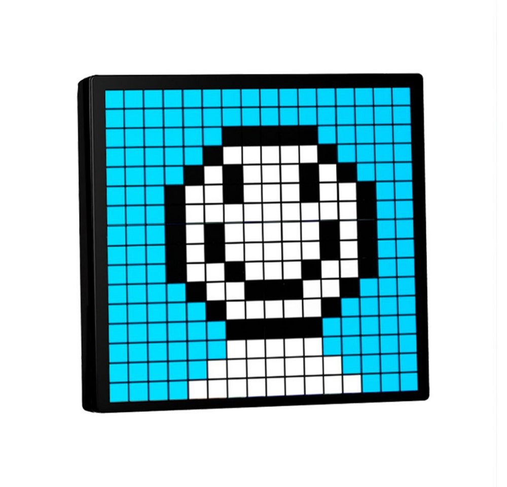 JOYOLEDER Einzelrahmen Pixel Art Digitaler Bilderrahmen, Programmierbares 16 * 16, (RGB LED Panel), 7.9 Zoll Home Dekor Kalender Uhr, Gaming Gadgets von JOYOLEDER
