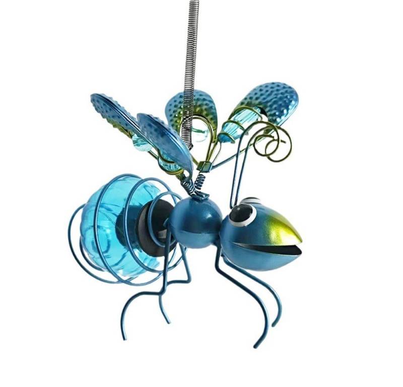 JOYOLEDER Hängeleuchte LED Solarleuchte, Solarleuchte Garten Solarlampe Gartenleuchte, Metall Biene Außen Deko, Dekoleuchte, Bakon, Gartenleuchte von JOYOLEDER