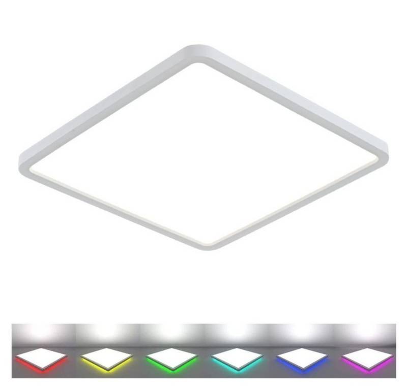 JOYOLEDER LED Deckenleuchte Flach Panel, RGB Backlight Dimmbar Deckenlampe, 24W von JOYOLEDER