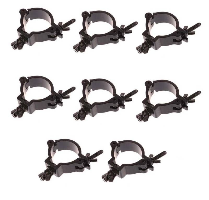 JOYOLEDER LED Discolicht Traversen-Klemme, Bühnenlichtklemme, 48–51 mm, Aluminium, schwarz, Lichtklemmen, robuste 100 kg Beleuchtungsklemmen, passend für 48-51mm von JOYOLEDER