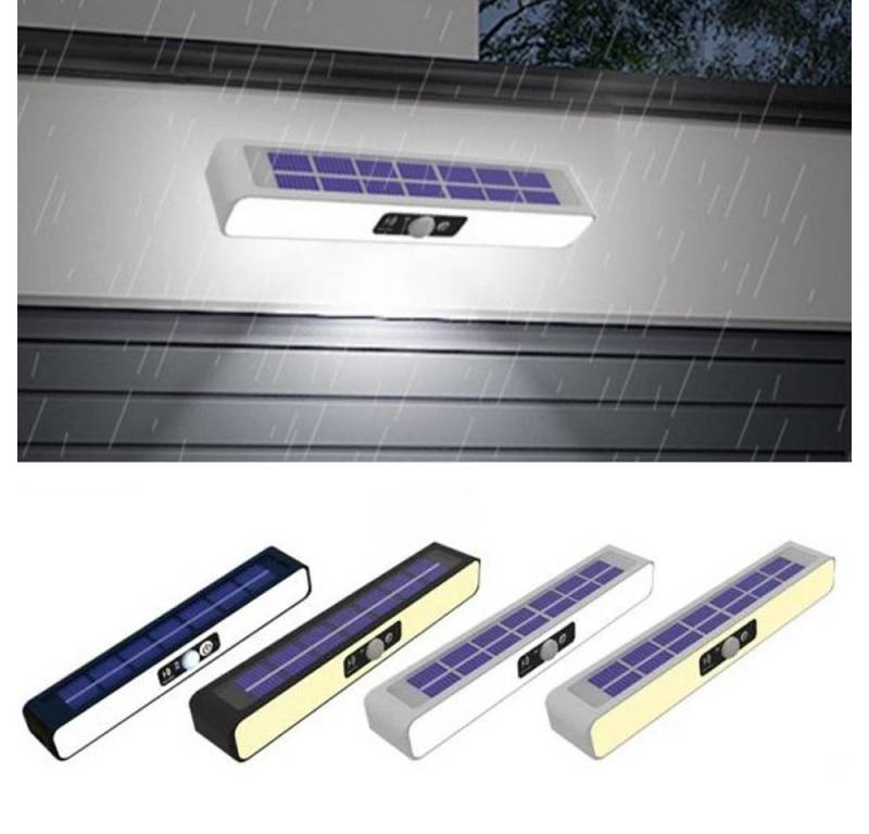 JOYOLEDER LED Gartenleuchte Solarlampen für Außen 1200mAh, Solarwandleuchte, Bewegungssensor, wasserdichtes Nachtlicht, 3 Smart-Modi von JOYOLEDER