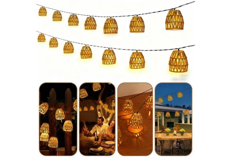 VIVIHEYDAY LED-Lichterkette Lampion Lichterkette Batteriebetrieben, 15 Lampion LEDs, I Timer-Funktion I für Halloween Weihnachten Party Terrasse Deko VIVIHEYDAY LED-Lichterkette Lampion Lichterkette Batteriebetrieben, 15 Lampion LEDs, I Timer-Funktion I für Halloween Weihnachten Party Terrasse Deko von VIVIHEYDAY