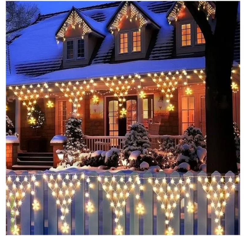 VIVIHEYDAY LED-Lichtervorhang Sterne LED Lichterkette Dekolicht Innen Weihnachten Deko, 8 Beleuchtungsmodi VIVIHEYDAY LED-Lichtervorhang Sterne LED Lichterkette Dekolicht Innen Weihnachten Deko, 8 Beleuchtungsmodi von VIVIHEYDAY