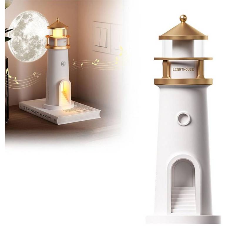 JOYOLEDER LED Nachtlicht Leuchtturm Deko, LED Mondlicht Projektor Lampe mit Fernbedienung, Fernbedienung Modell, Nachtlicht Kinder Sternenhimmel, Leuchtturm Geschenk, LED Nachtlicht von JOYOLEDER